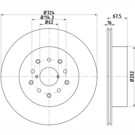 WABCO 4111419282 Brake Caliper Guide Bellow