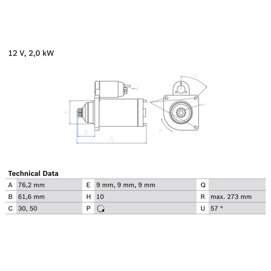 BOSCH 0986021870 Starter