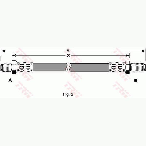 TRW MOTO PHC220 Brake Hose