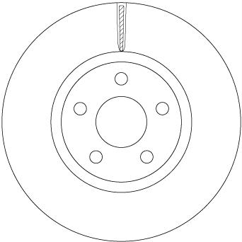 TRW MOTO DF6810S Brake Disc