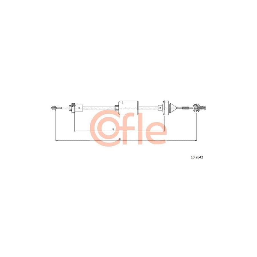 Cofle 92.10.2842 Clutch Cable for Renault Clio