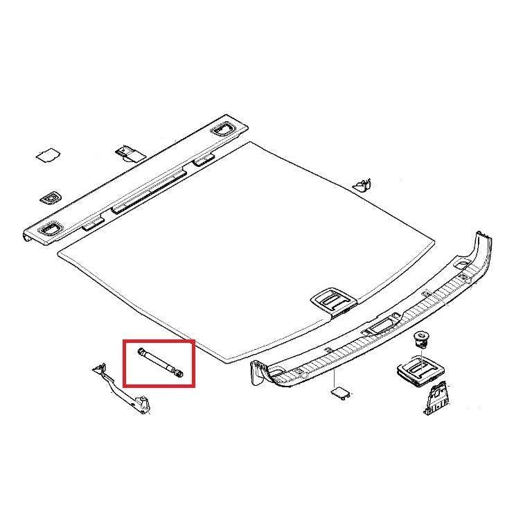 KROSNO KR31757 Tray (Boot/Cargo Bay) Gas Spring