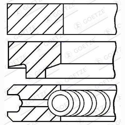 GOETZE 08-146106-00 Piston Ring Kit