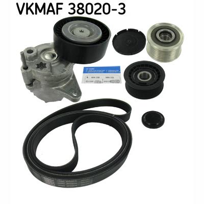 SKF VKMAF38020-3 V-Ribbed Belt Set