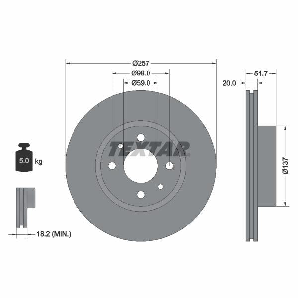 BLIC 6508-03-7521877K Brake Disc Splash Guard