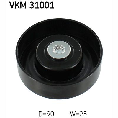 SKF VKM31001 V-Ribbed Belt Deflection/Guide Pulley