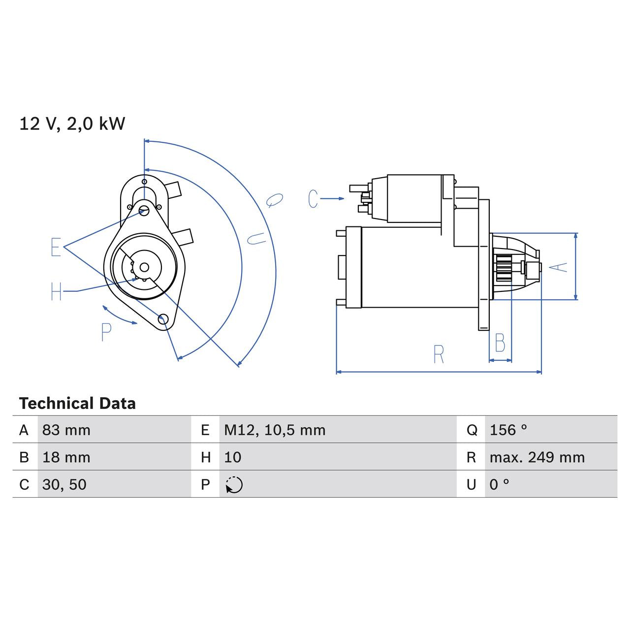 BOSCH 0986017420 Starter
