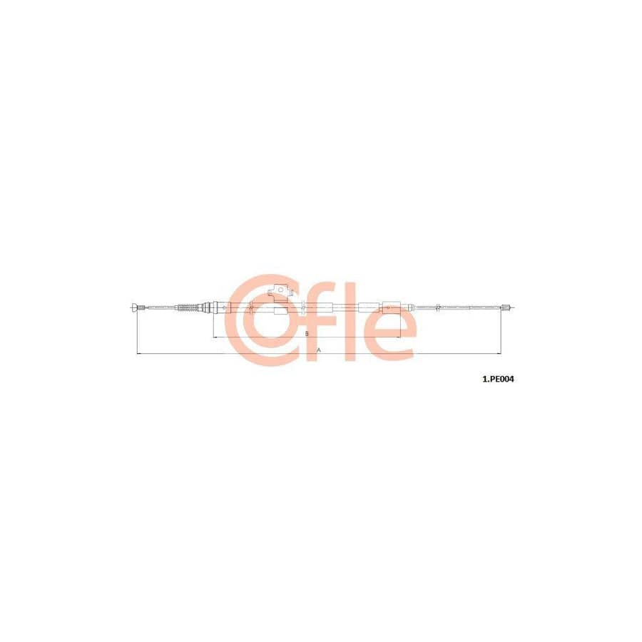 Cofle 92.1.Pe004 Hand Brake Cable for Peugeot 308 II Sw