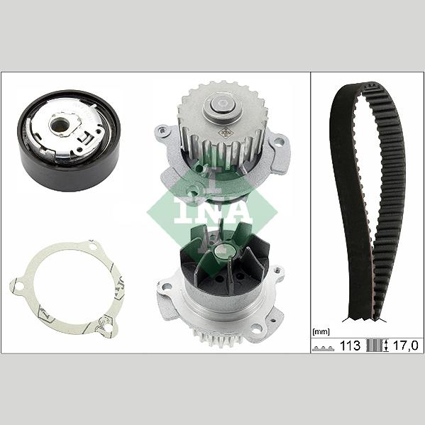 INA 530066330 Water Pump & Timing Belt Kit