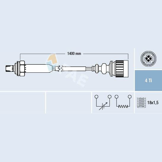 FAE AE77186 Lambda Sensor