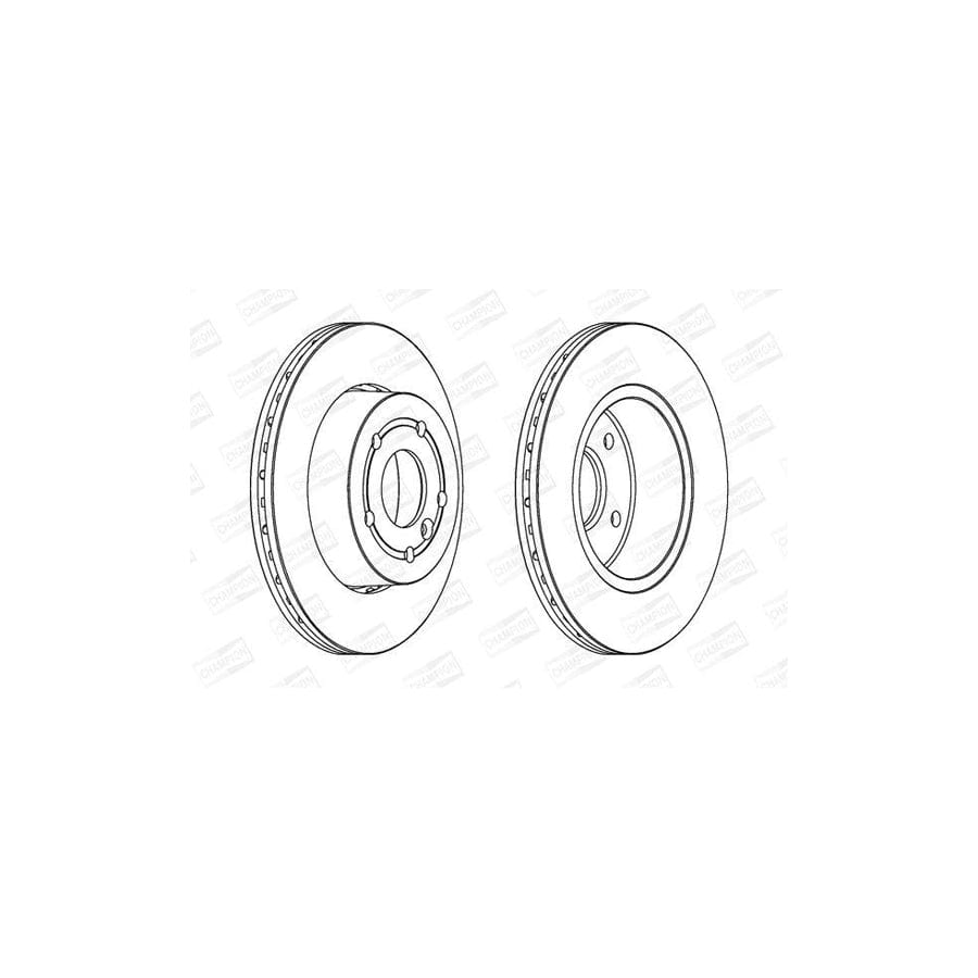 Champion 562110Ch Brake Disc for Land Rover Range Rover II (P38A)