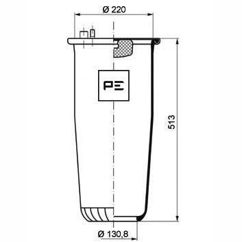 PETERS 084.249-70 Air Suspension Bellow
