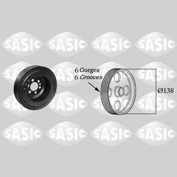 SASIC SAS2156083 Crankshaft Belt Pulley