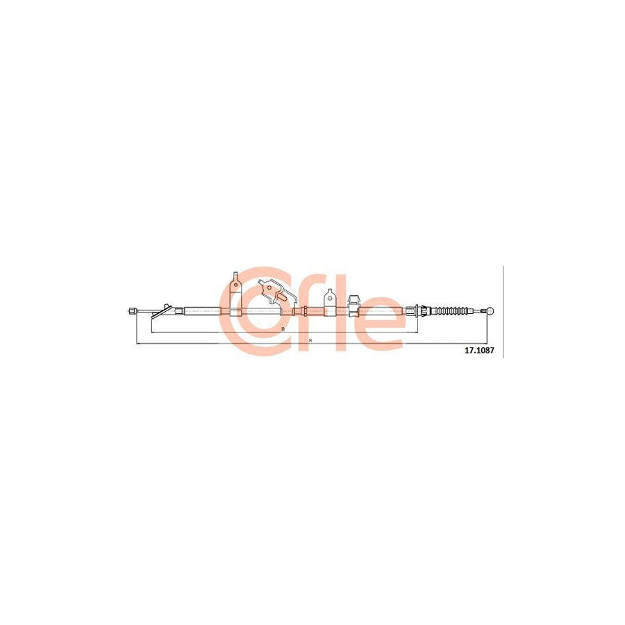 Cofle 92.17.1087 Hand Brake Cable