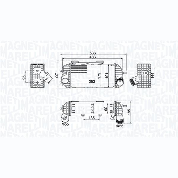 MAGNETI MARELLI 351319205760 Charge Air Cooler