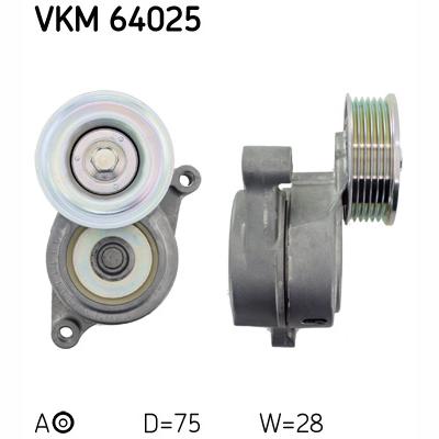 SKF VKM64025 V-Ribbed Belt Tensioner Pulley