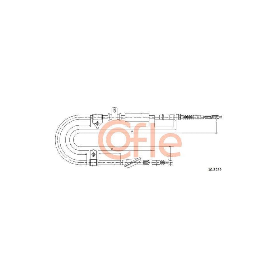 Cofle 10.5239 Hand Brake Cable