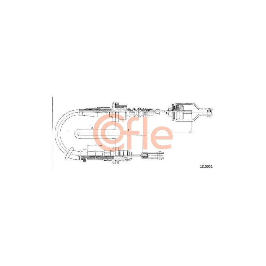 Cofle 92.18.0052 Clutch Cable for Nissan Primera