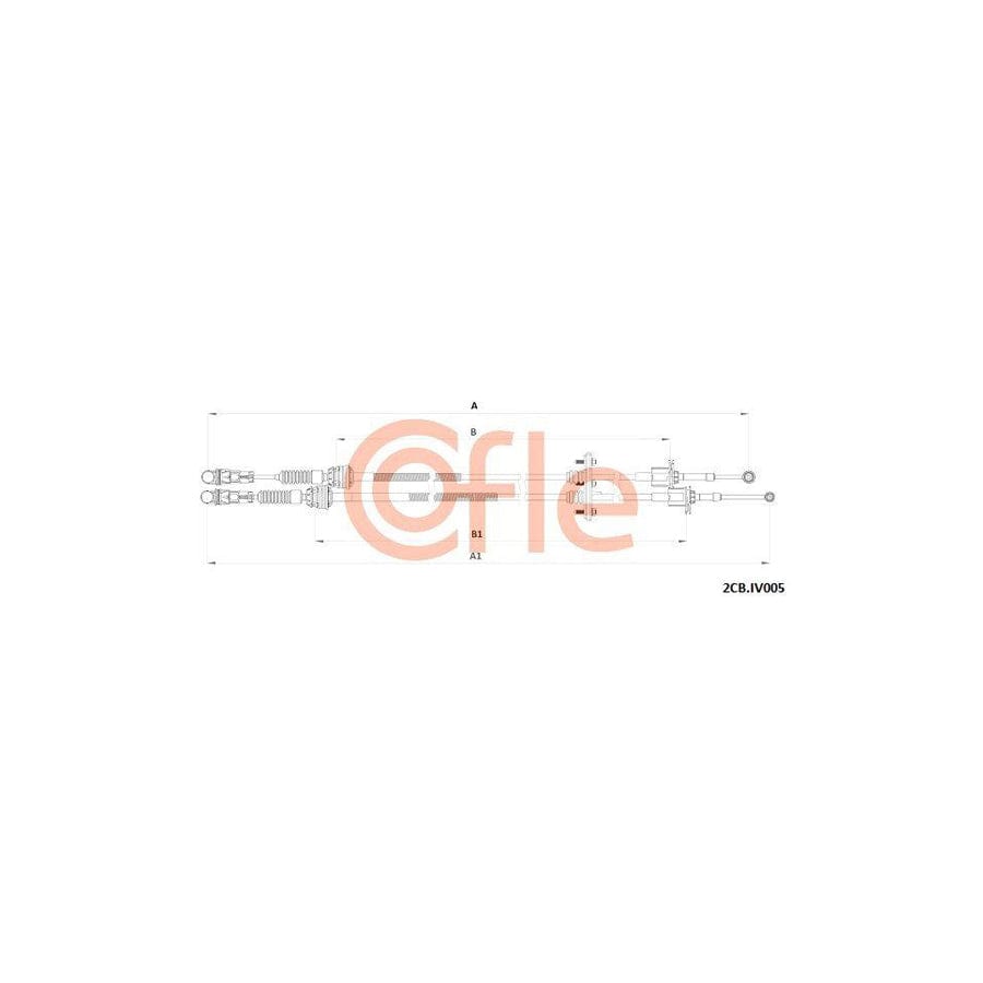 Cofle 92.2Cb.Iv005 Cable, Manual Transmission for Iveco Daily