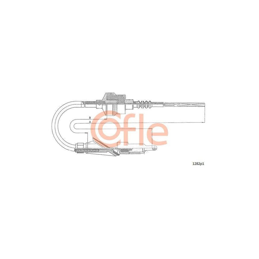 Cofle 92.1282P1 Clutch Cable for Fiat Punto