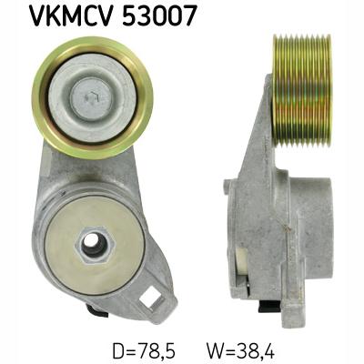 SKF VKMCV53007 V-Ribbed Belt Tensioner Pulley