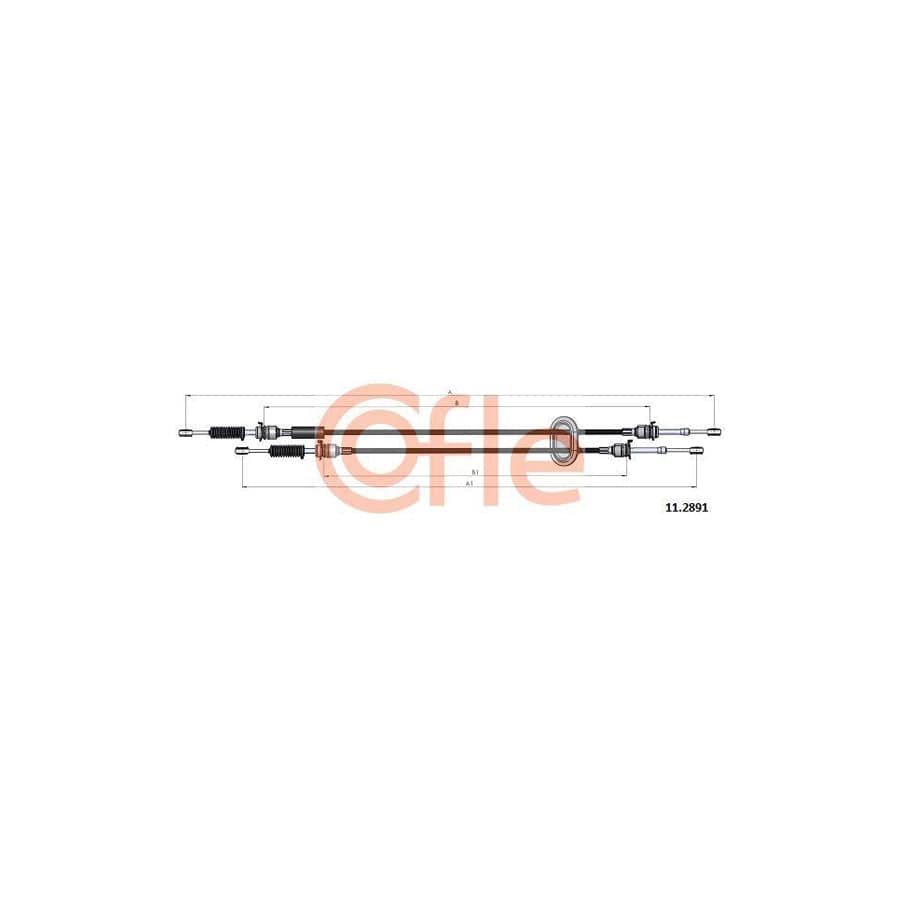 Cofle 92.11.2891 Cable, Manual Transmission for Renault Trafic