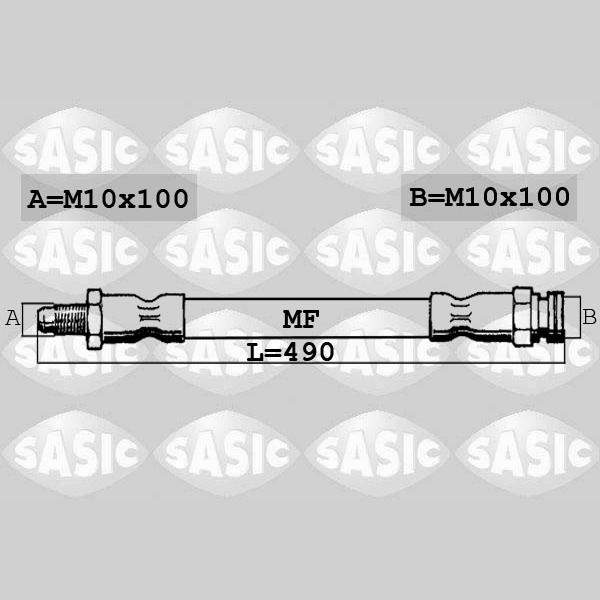 SASIC SASSBH6298 Brake Hose