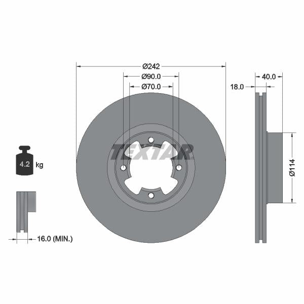 TRW MOTO ST1725 Brake Caliper Guide Sleeve Kit