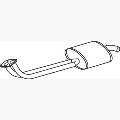DINEX DIN50354 Front Muffler