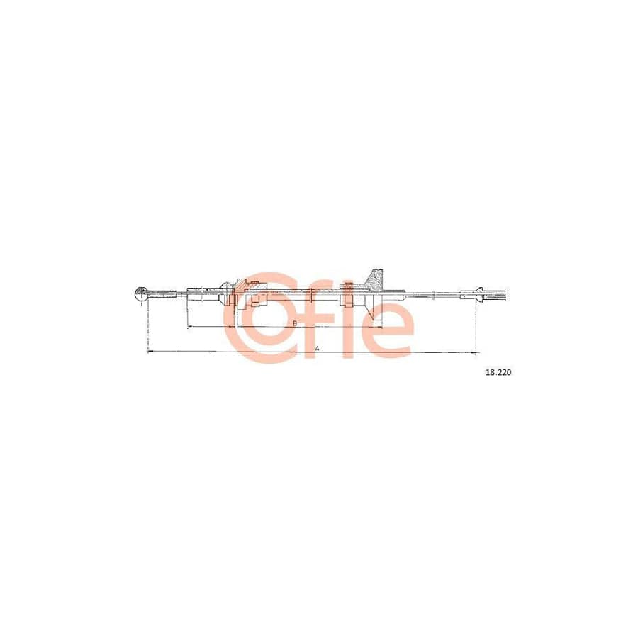 Cofle 18.220 Clutch Cable for Chrysler Voyager