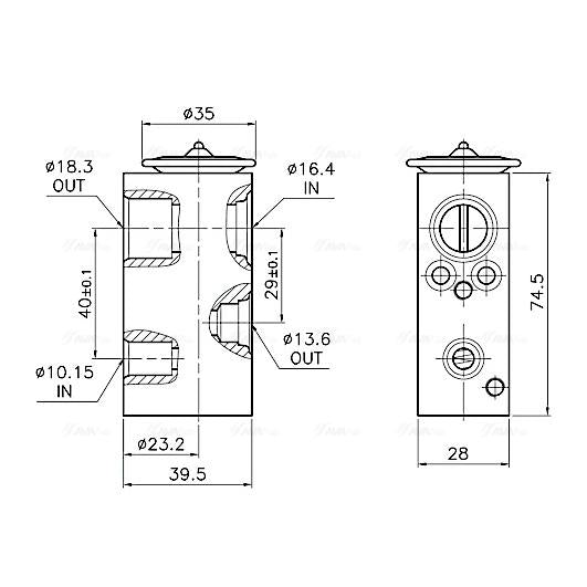 AVA COOLING RT1683AVA Air Conditioning Expansion Valve