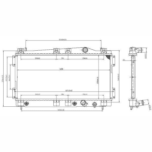 NRF NRF53955 Engine Radiator
