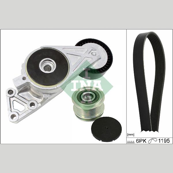 INA 529047020 V-Ribbed Belt Set