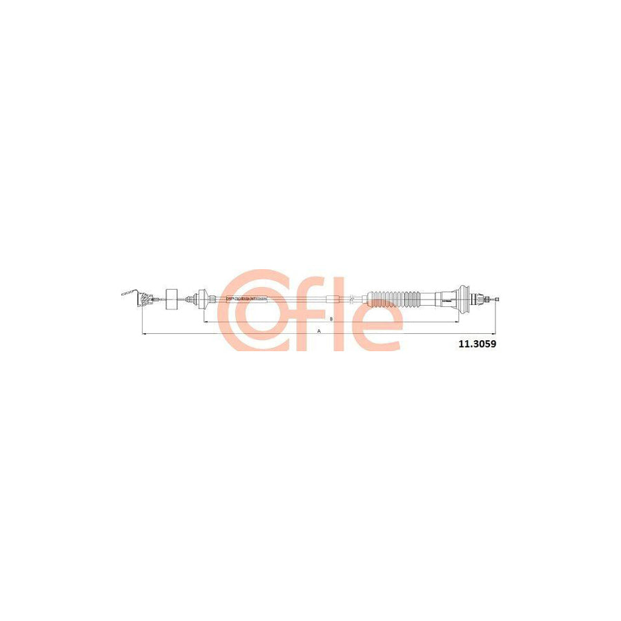 Cofle 92.11.3059 Clutch Cable for Peugeot 206
