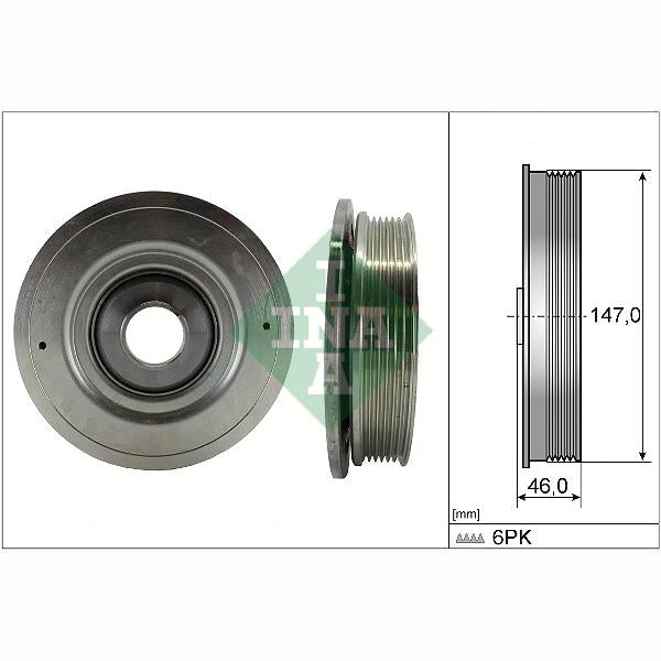 INA 544009410 Crankshaft Belt Pulley