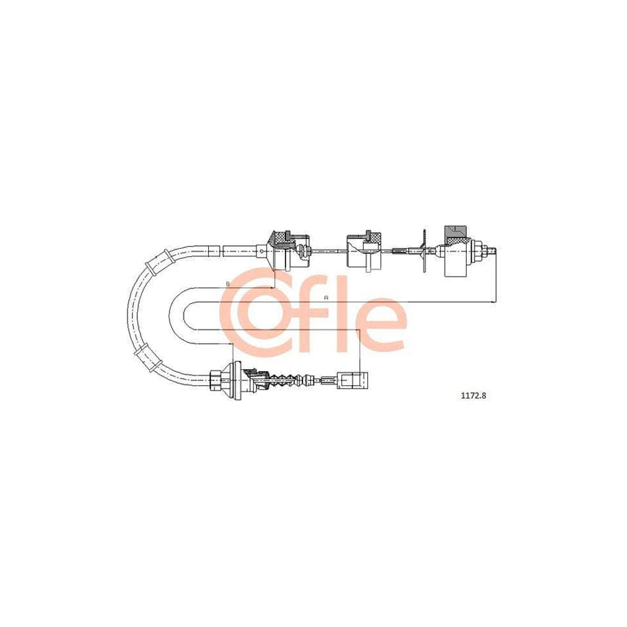 Cofle 1172.8 Clutch Cable