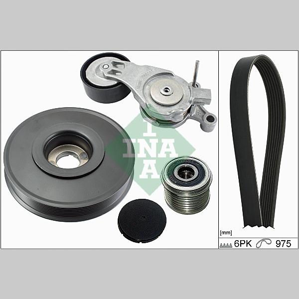 INA 529006210 V-Ribbed Belt Set