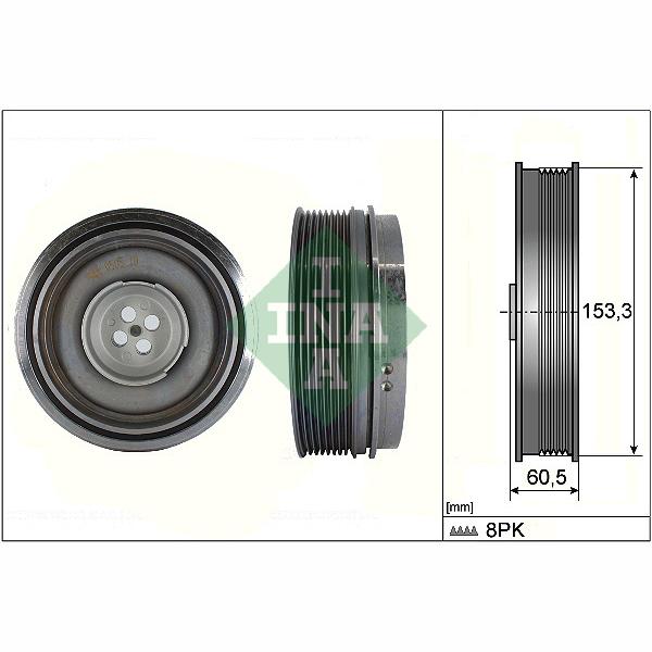 INA 544050510 Crankshaft Belt Pulley