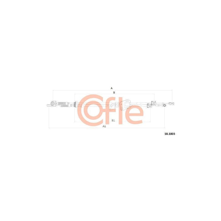 Cofle 92.18.1803 Cable, Manual Transmission for Toyota Corolla