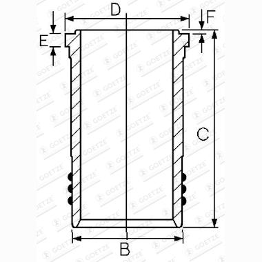 GOETZE 14-450880-00 Cylinder Liner