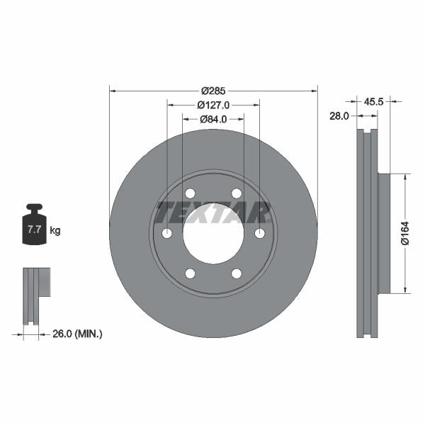 WABCO 9125129282 Brake Caliper Guide Bellow