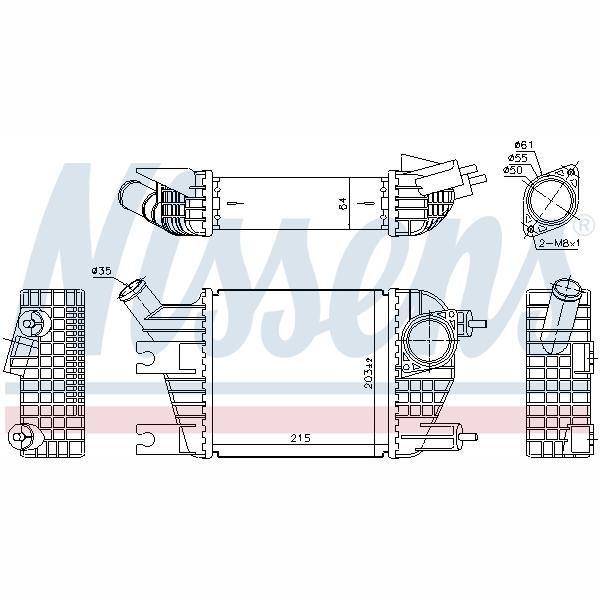 NISSENS NIS96172 Charge Air Cooler