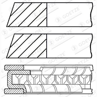 GOETZE 08-427600-00 Piston Ring Kit