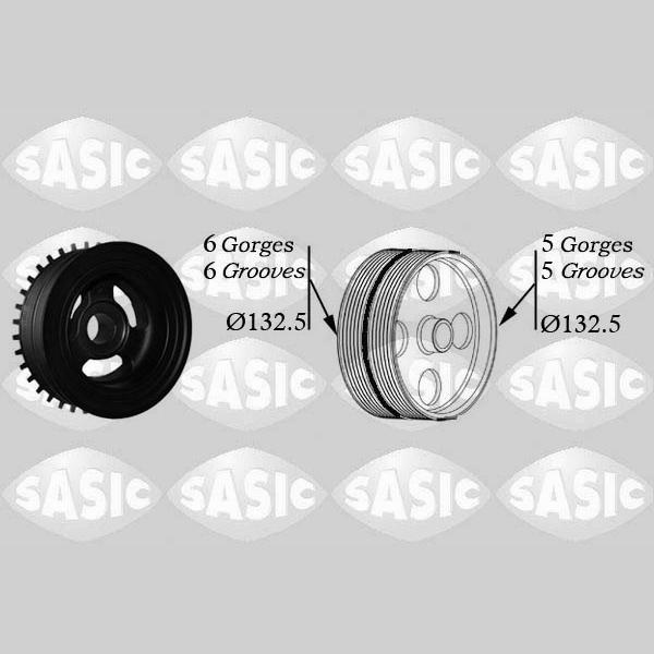 SASIC SAS2156068 Crankshaft Belt Pulley