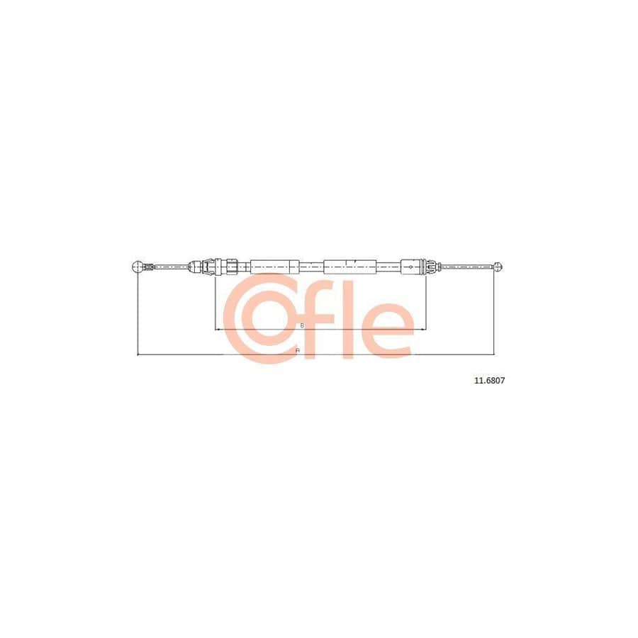 Cofle 92.11.6807 Hand Brake Cable