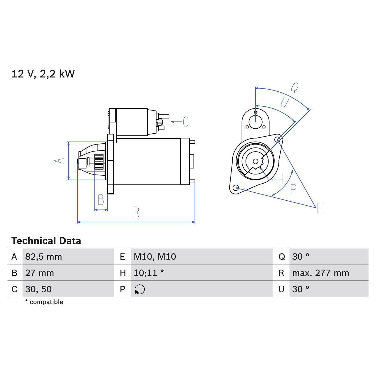 BOSCH 0986014660 Starter
