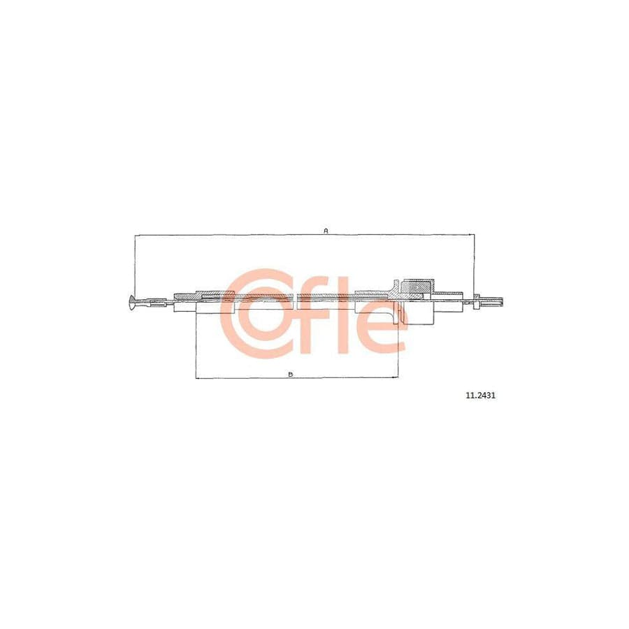 Cofle 11.2431 Clutch Cable for Ford Sierra