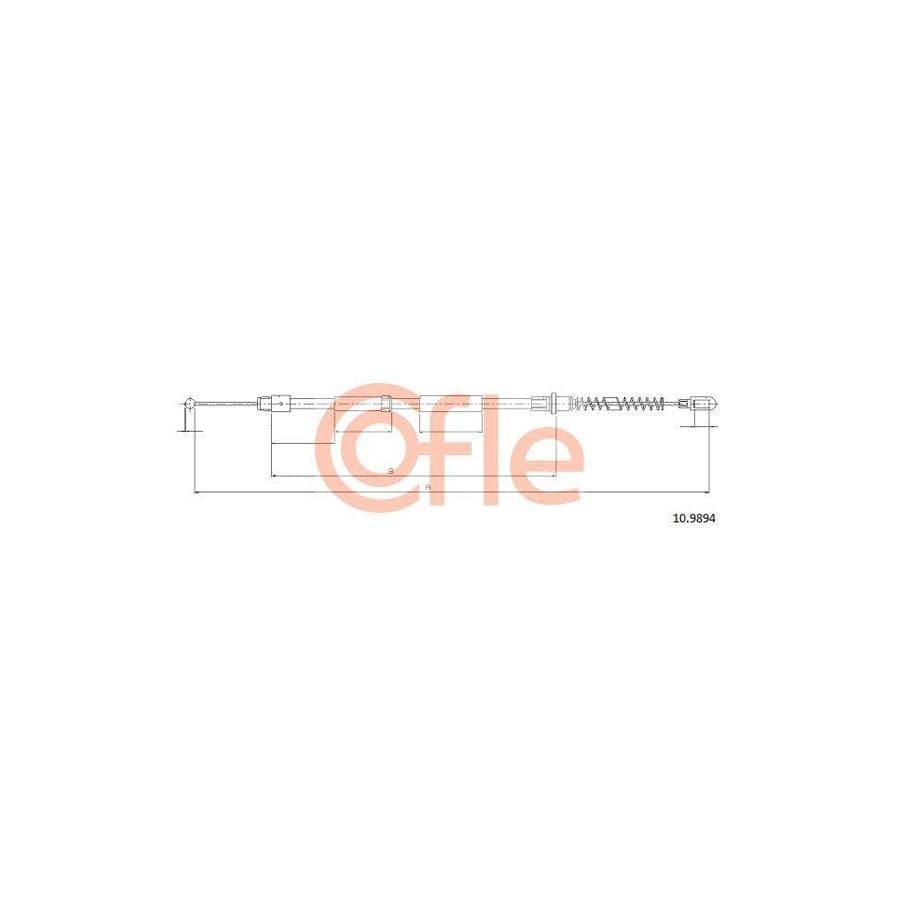 Cofle 92.10.9894 Hand Brake Cable