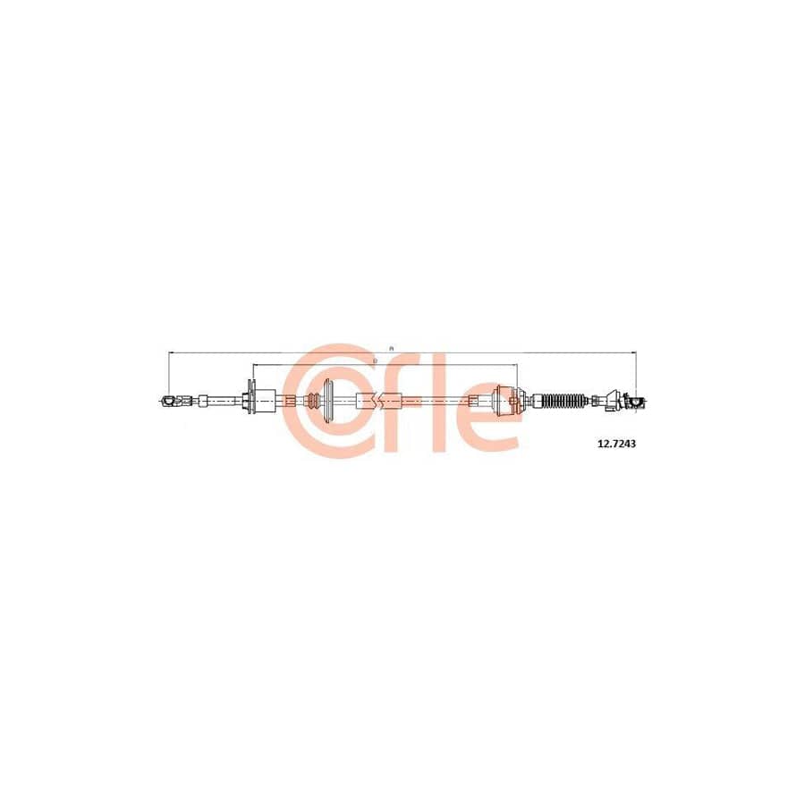 Cofle 92.12.7243 Cable, Manual Transmission for Fiat Idea (350)