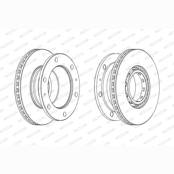 FERODO FCR342A Brake Disc